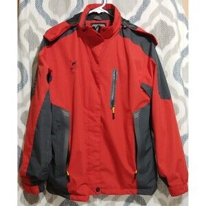 Givbro Ancestor Long Sleeve outdoor Jacket Size Large Color Red